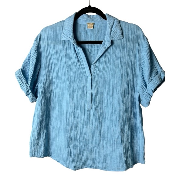 Magaschoni Tops - Magaschoni Sky Blue Blouse